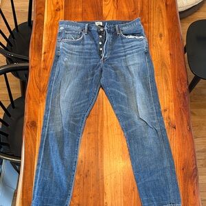 Men's Blue Button-Fly Jeans